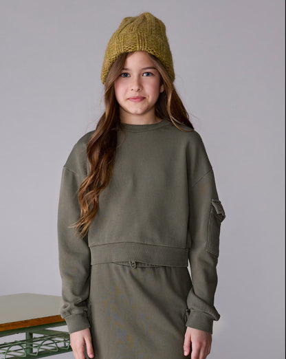 CONJUNTO SUDADERA Y FALDA CARGO CAZA MAYORAL NIÑA