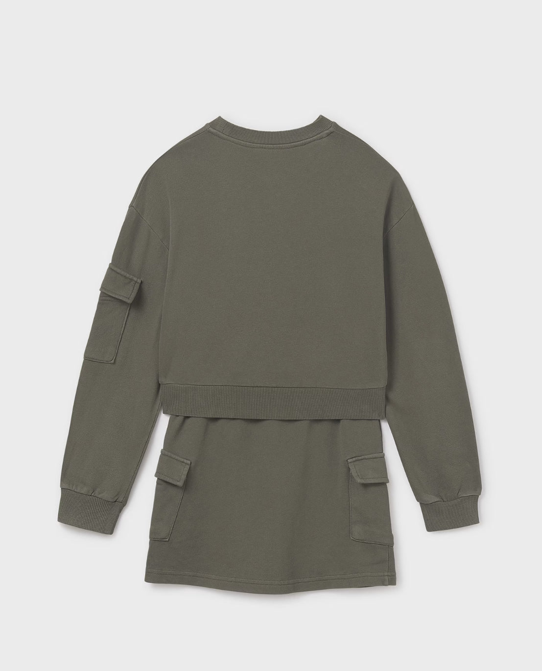 CONJUNTO SUDADERA Y FALDA CARGO CAZA MAYORAL NIÑA