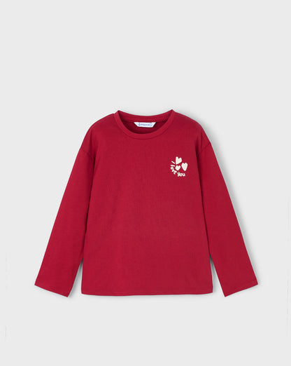 CAMISETA GRAFICA M/L MAYORAL NIÑA