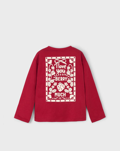 CAMISETA GRAFICA M/L MAYORAL NIÑA