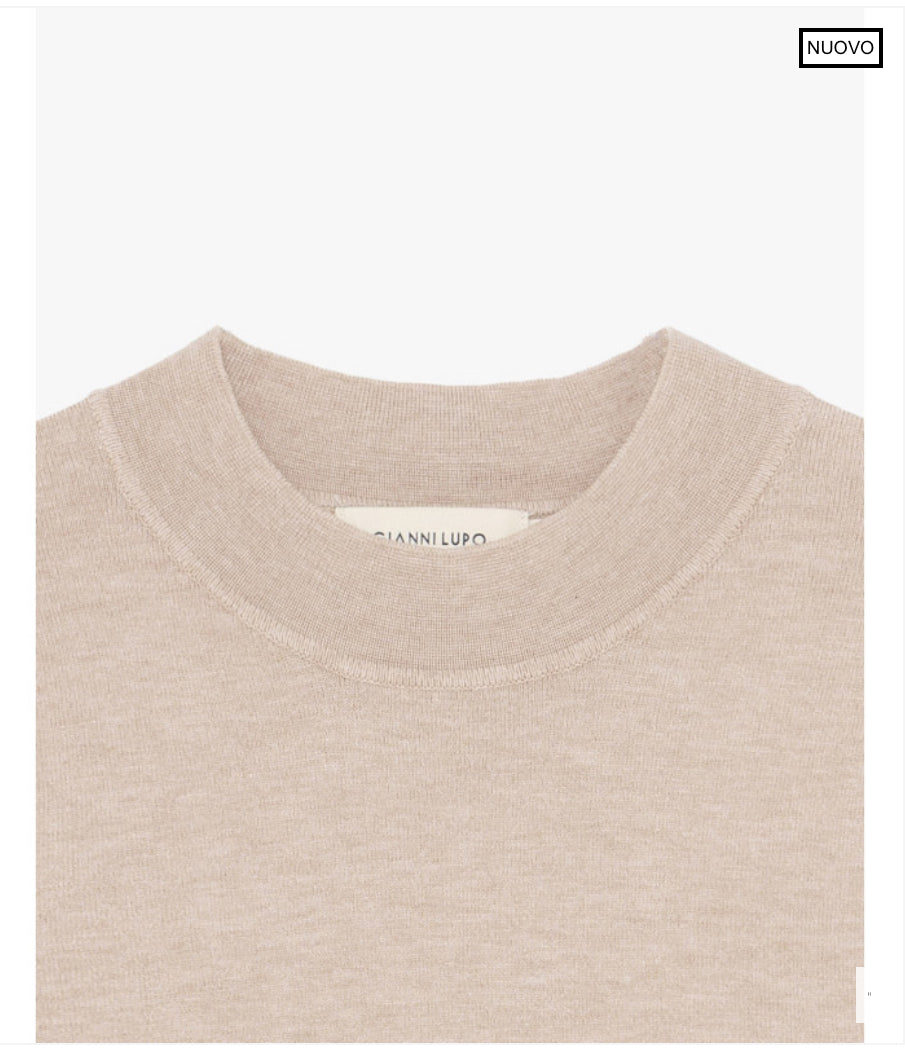 JERSEY C/PERKING BEIGE GIANNI LUPO