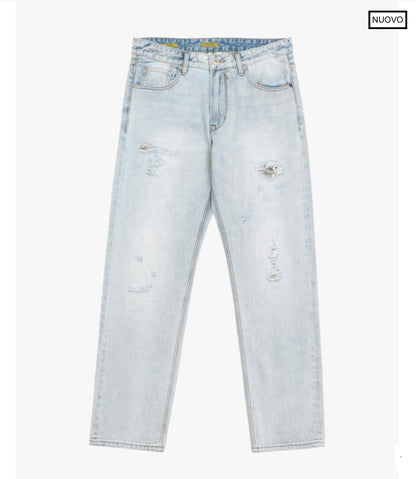 PANTALON TEJANO STRAIGHT FIT ROTO GIANNI LUPO