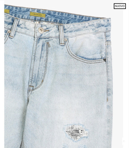 PANTALON TEJANO STRAIGHT FIT ROTO GIANNI LUPO