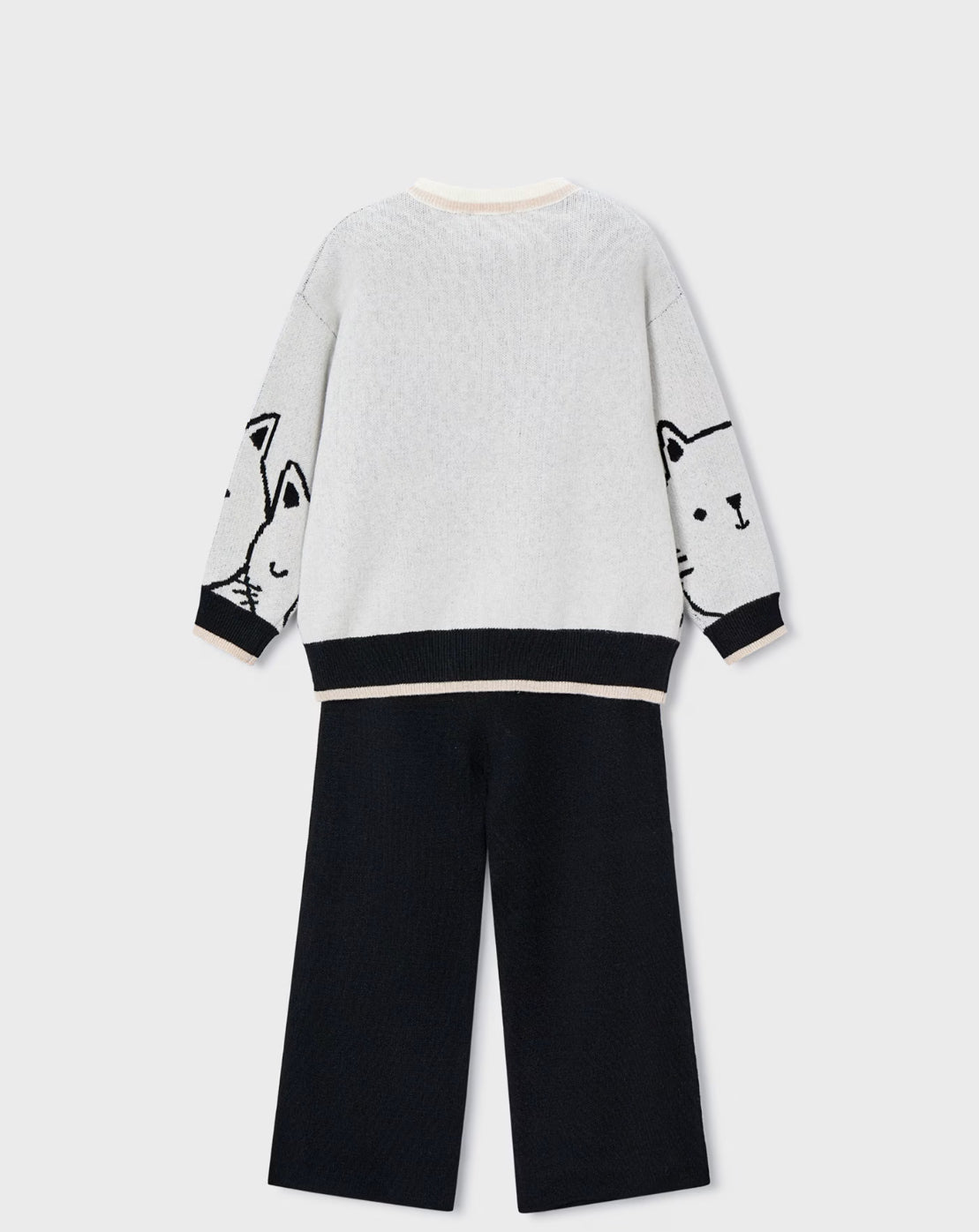 CONJUNTO 4583 JERSEY Y PANTALON PUNTO ESTAMPADO MAYORAL NIÑA