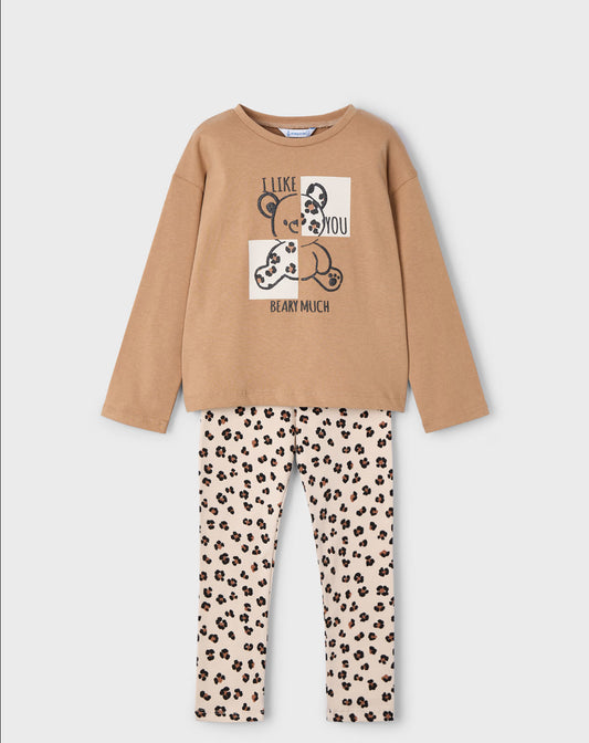 CONJUNTO 4719 CAMISETA Y LEGGINS MAYORAL NIÑA