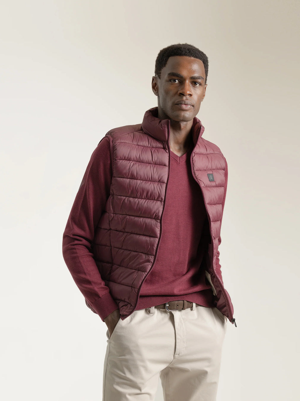 CHALECO ACOLCHADO ULTRA LIGHT BURDEOS PUROEGO