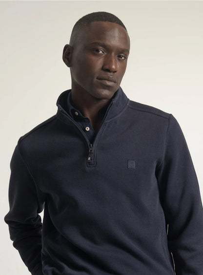 SUDADERA CUELLO CREMALLERA MARINO PUROEGO