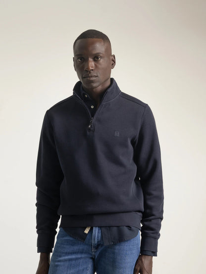 SUDADERA CUELLO CREMALLERA MARINO PUROEGO