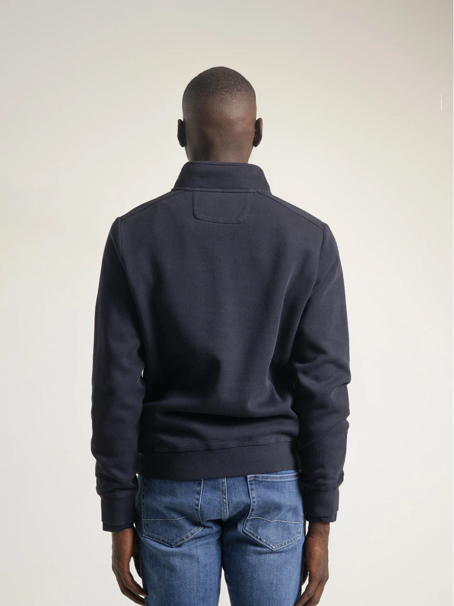 SUDADERA CUELLO CREMALLERA MARINO PUROEGO
