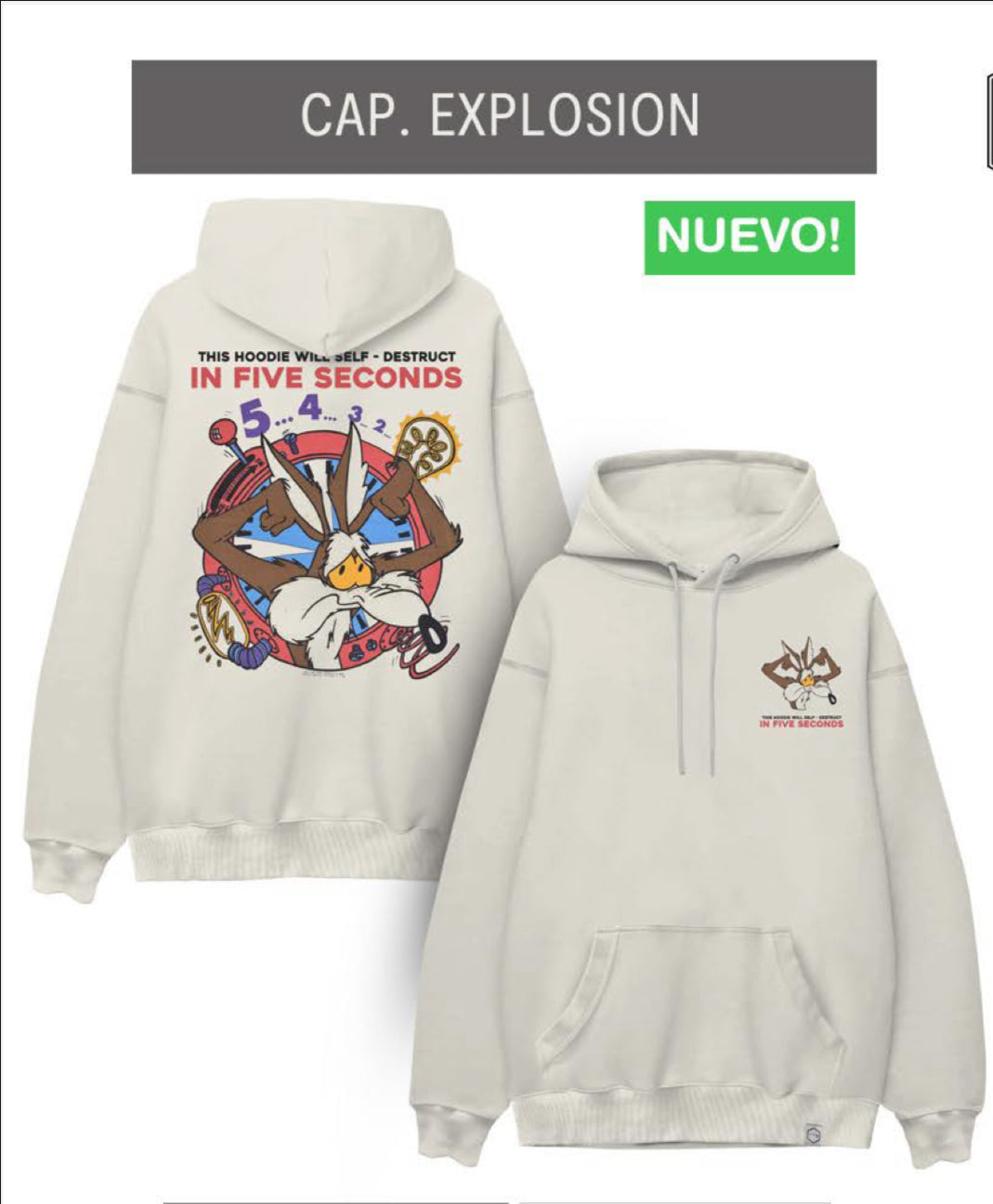 SUDADERA CAP EXPLOSION TYS