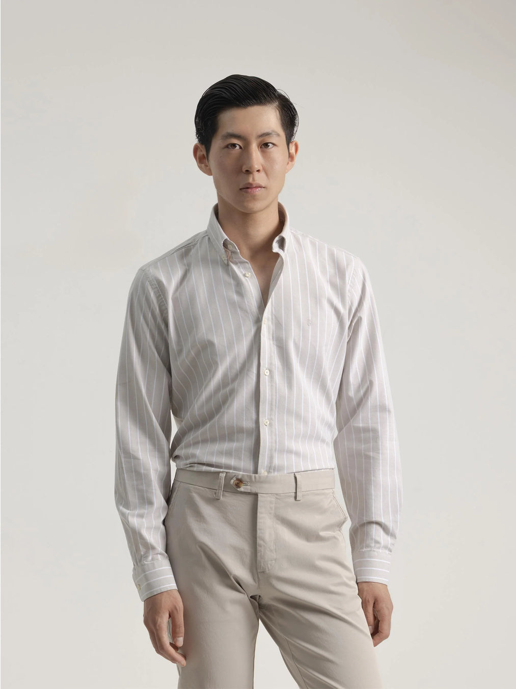 CAMISA OXFORD RAYA CUBIERTA ARENA PUROEGO