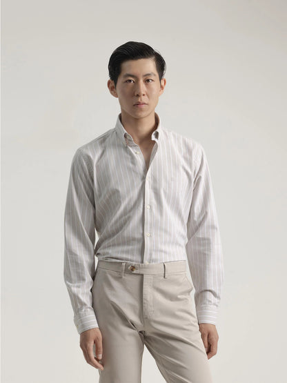CAMISA OXFORD RAYA CUBIERTA ARENA PUROEGO