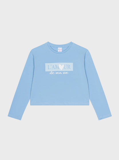 CAMISETA ESTAMPADA M/L ATIVO NIÑA