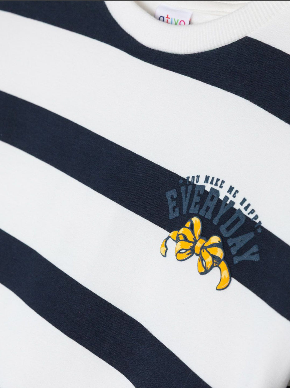 SUDADERA RAYAS ATIVO NIÑA