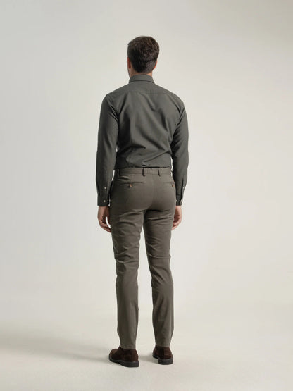 PANTALON CHINO TWILL VERDE BOSQUE PUROEGO