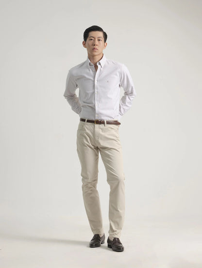 PANTALON 5 BOLSILLOS MARFIL PUROEGO
