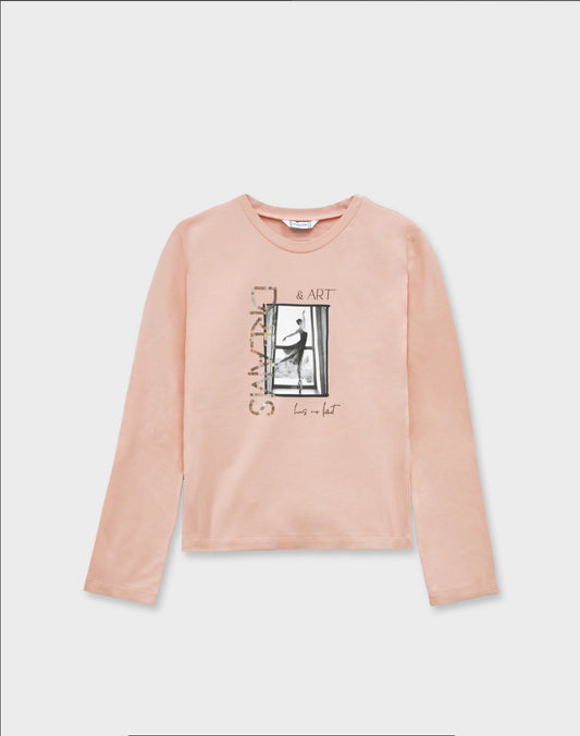 7017 CAMISETA CHICA NUDE MAYORAL