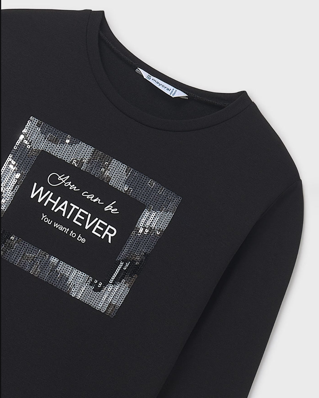 7018 CAMISETA CHICA NEGRO MAYORAL