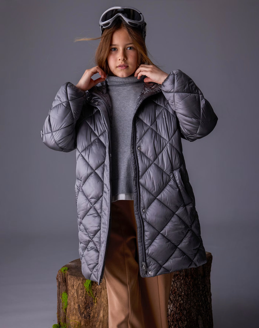 7432 CHAQUETÓN LARGO CHICA CARBON MAYORAL