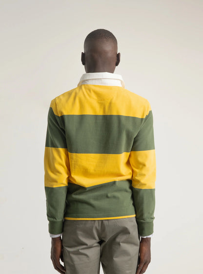 POLO RUGBY RAYAS VERDE PUROEGO