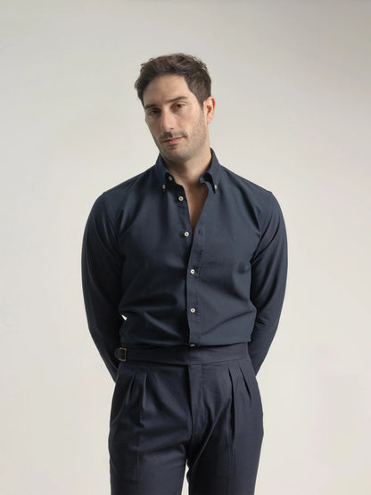 CAMISA OXFORD ALGODÓN MARINO PUROEGO