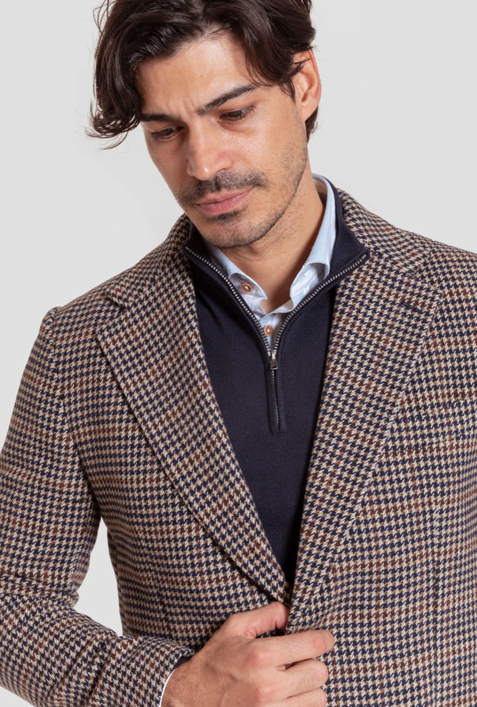 BLASIER PATA DE GALLO MARRÓN A LA VAQUERA