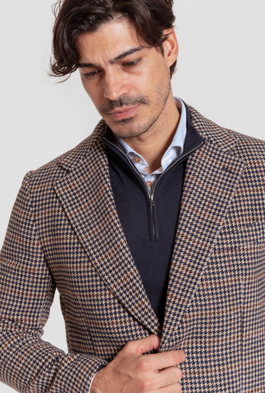 BLASIER PATA DE GALLO MARRÓN A LA VAQUERA