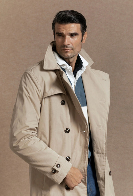 GABARDINA BOTONES HUESO A LA VAQUERA