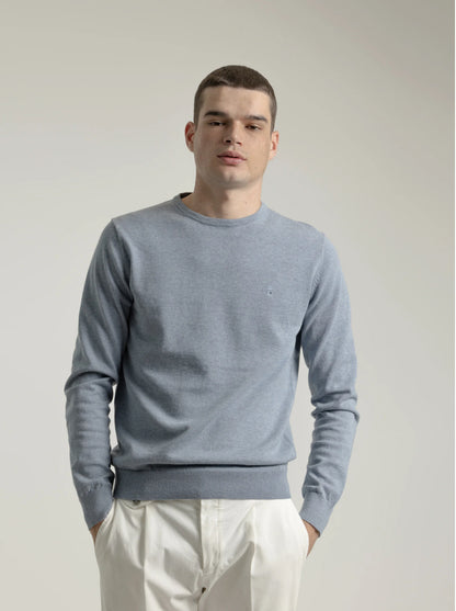 JERSEY ALGODÓN CUELLO REDONDO AZULINA PUROEGO