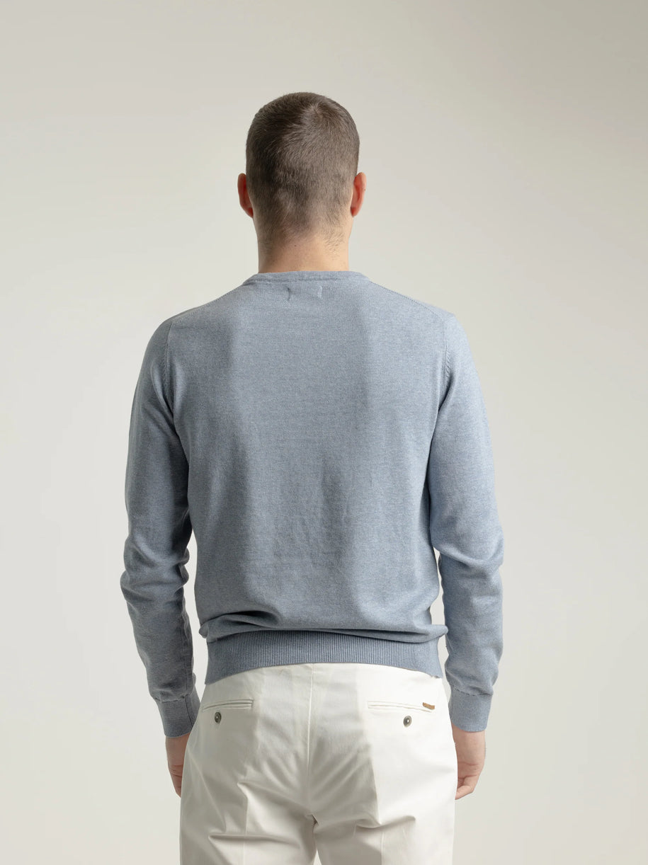 JERSEY ALGODÓN CUELLO REDONDO AZULINA PUROEGO