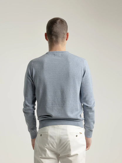 JERSEY ALGODÓN CUELLO REDONDO AZULINA PUROEGO