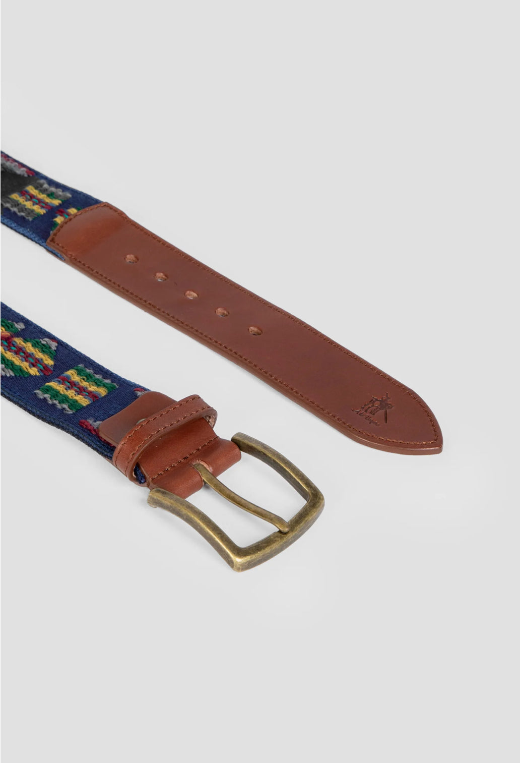 CINTURÓN ANCHO ÉTNICO MARINO A LA VAQUERA