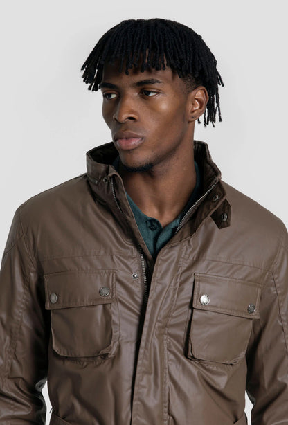 BARBOU CINTURÓN MARRÓN A LA VAQUERA