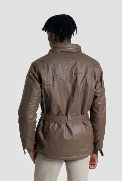 BARBOU CINTURÓN MARRÓN A LA VAQUERA