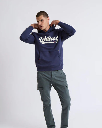 SUDADERA CON CAPUCHA LOGO VINTAGE WILLIOT