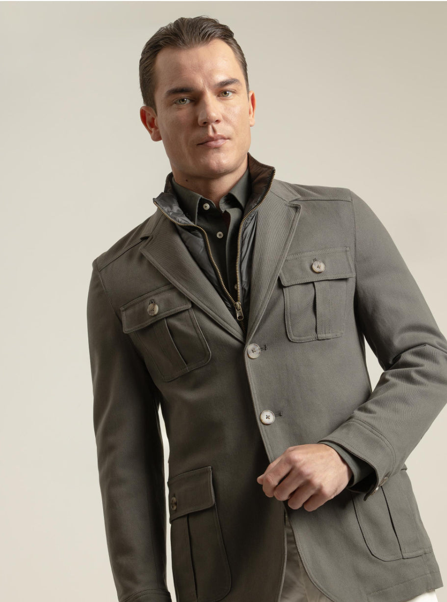 CAZADORA SAHARIANA KHAKI PUROEGO