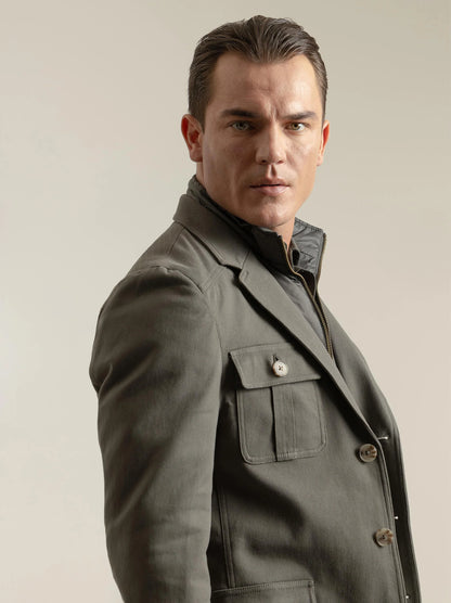 CAZADORA SAHARIANA KHAKI PUROEGO