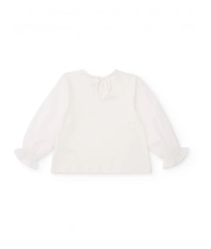 CAMISETA BLANCA ESTAMPADO CORAZONES TUC TUC