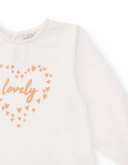 CAMISETA BLANCA ESTAMPADO CORAZONES TUC TUC