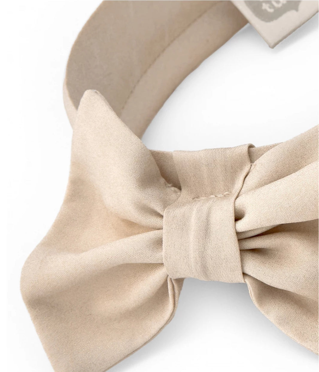 DIADEMA BEIGE CON GRAN LAZO TUC TUC