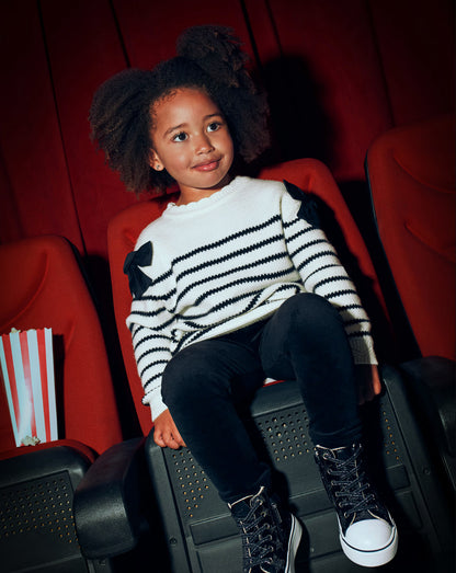 VESTIDO RAYAS LAZO NIÑA MACCHIATO MAYORAL