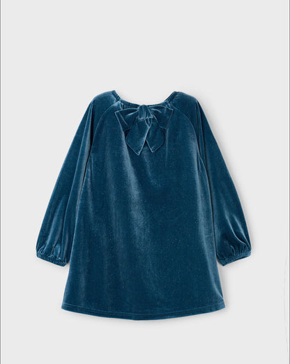 VESTIDO TERCIOPELO BRILLO NIÑA OCÉANO MAYORAL