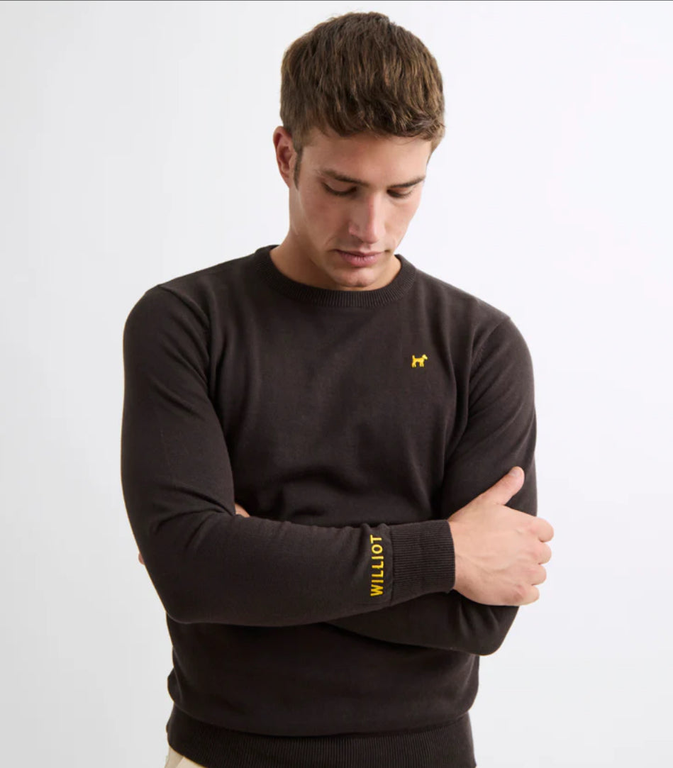 JERSEY CUELLO REDONDO MARRÓN CHOCOLATE WILLIOT