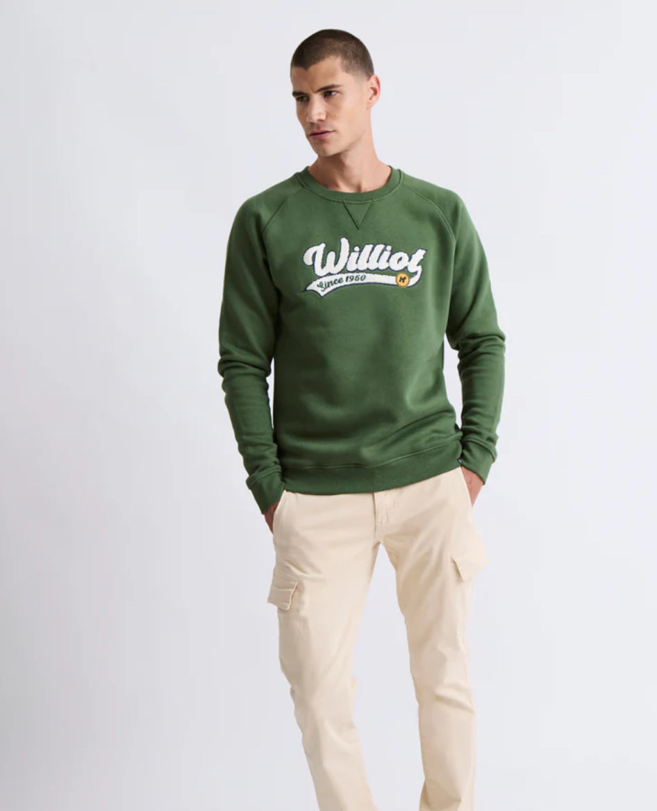SUDADERA CON MANGA RANGLAN LOGO VINTAGE WILLIOT