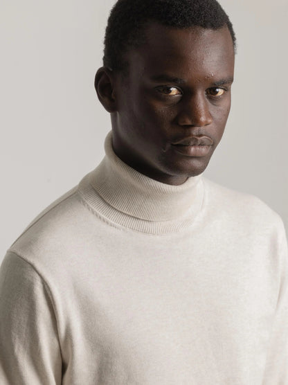 JERSEY CUELLO ALTO BEIGE PUROEGO