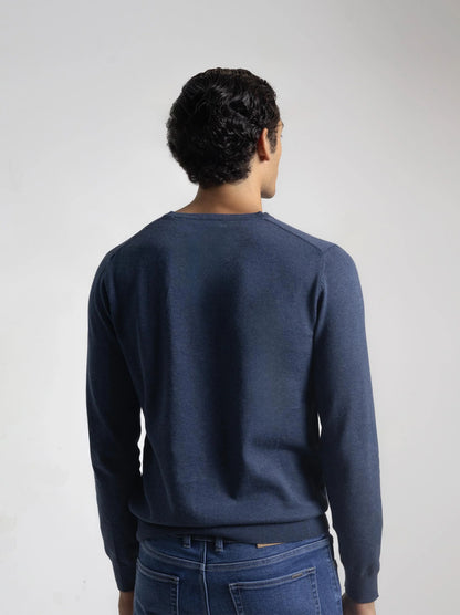 JERSEY CUELLO PICO AZUL INDIGO PUROEGO