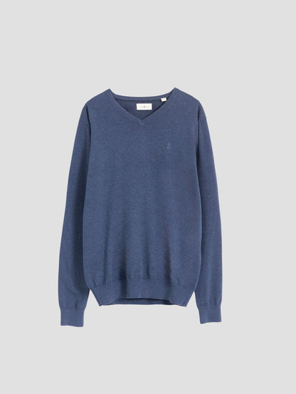 JERSEY CUELLO PICO AZUL INDIGO PUROEGO