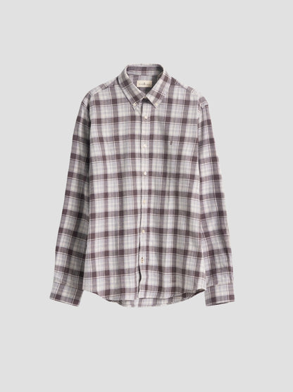 CAMISA CUADRO TARTÁN MARRÓN PUROEGO