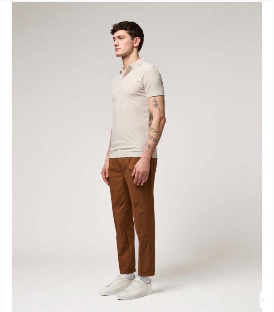 POLO SUPER ELÁSTICO BEIGE GIANNI LUPO