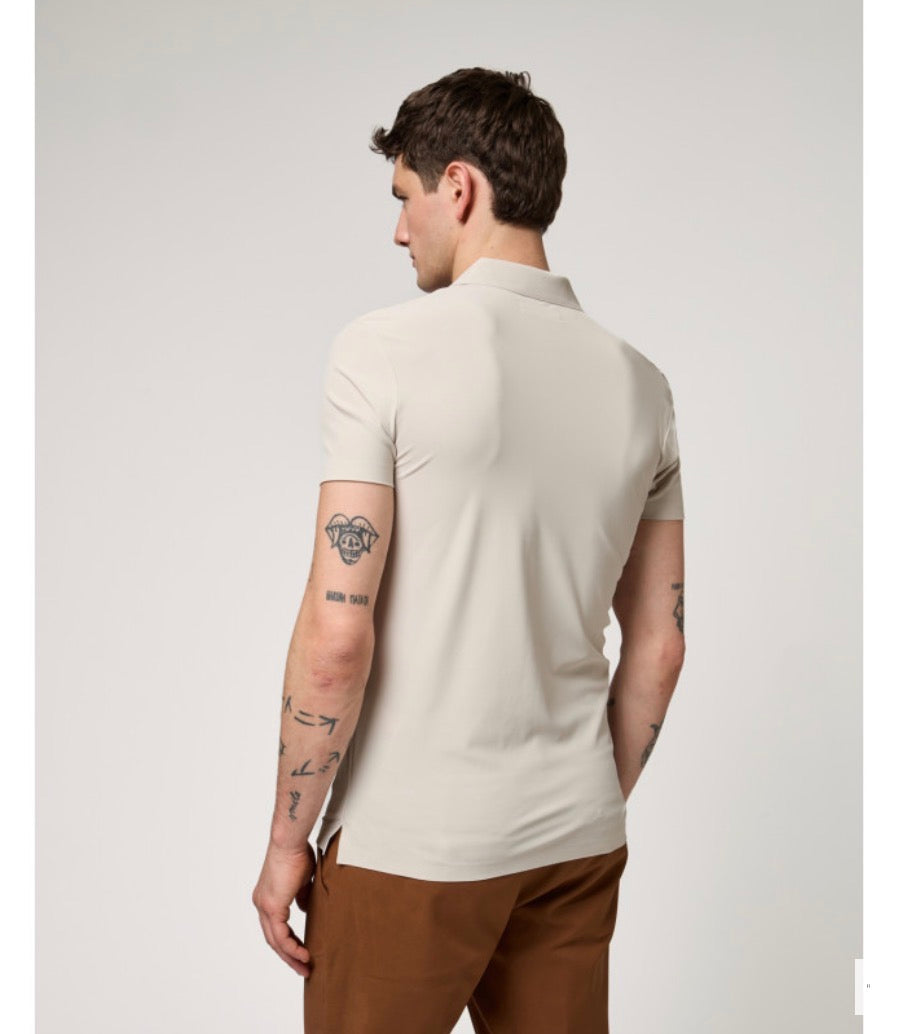 POLO SUPER ELÁSTICO BEIGE GIANNI LUPO